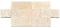 Ivory Travertine Tumbled Exterior Pool Paver 8X16" 1 1/4"